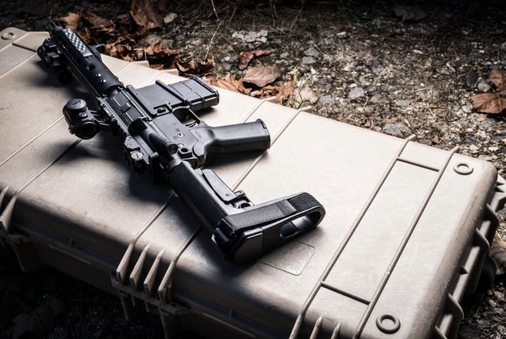 SB Tactical SBA3 AR Pistol Stabilizing Brace, Gray - SBT SBA3-03M
